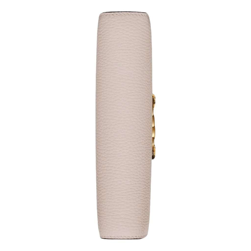 Gucci Gucci Interlocking GG Python Leather Bow Wallet on Chain Light Pink Gold Hardware Pink Leather Never worn - Box View