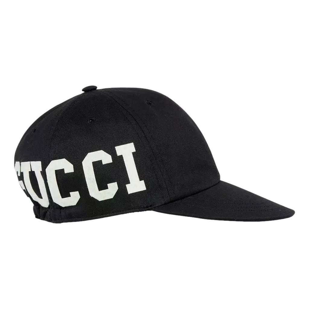 Gucci Gucci 25 Logo Cotton Baseball Cap in Black Medium Black Cotton Never worn - Back View
