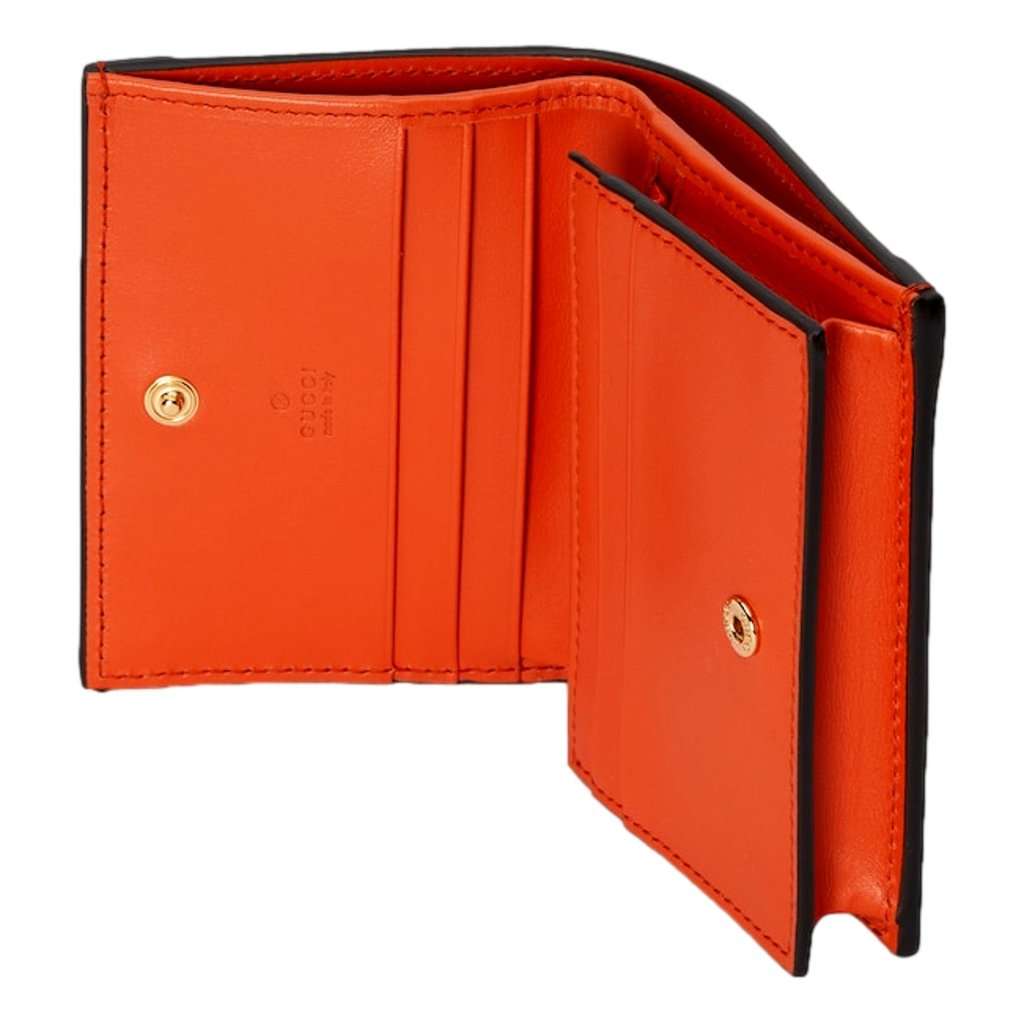 Gucci Gucci GG Quilted Matelassé Leather Card Case Wallet In Orange Orange Leather Never worn - Box View