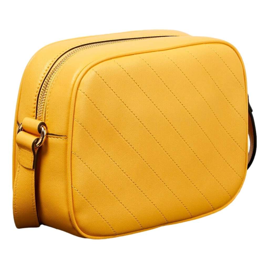 Gucci Gucci Blondie GG Patch Yellow Leather Camera Crossbody Bag Diagonal Stitching Yellow Leather Never worn - Inside View