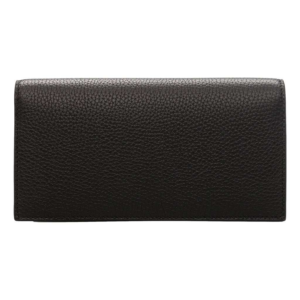 Gucci Gucci Interlocking GG Black Python Leather Bow Wallet on Chain Gold Hardware Black Leather Never worn - Back View