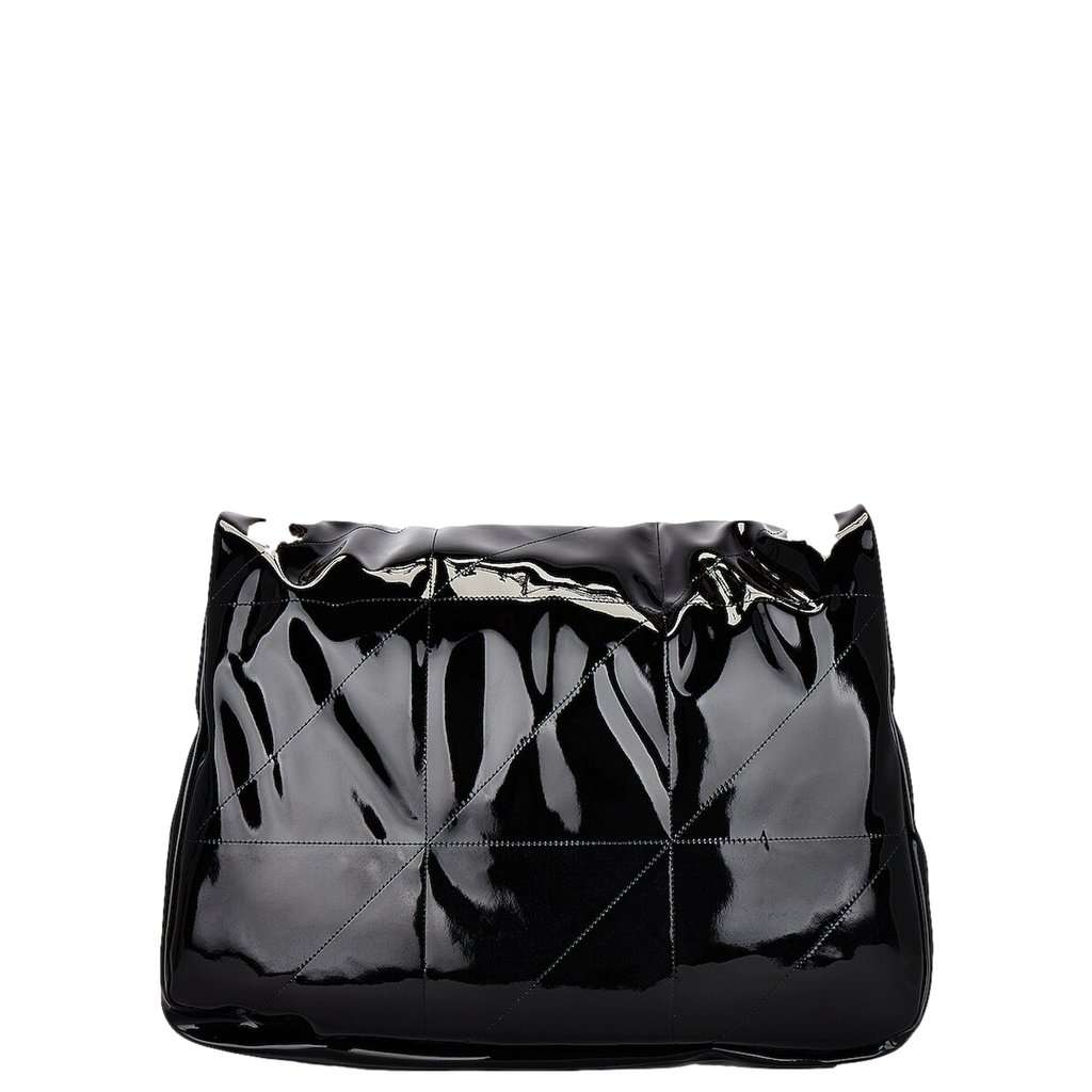 Saint Laurent Saint Laurent Jamie YSL Black Patent Leather Chain Strap Large Shoulder Bag Black Leather Never worn - Box View