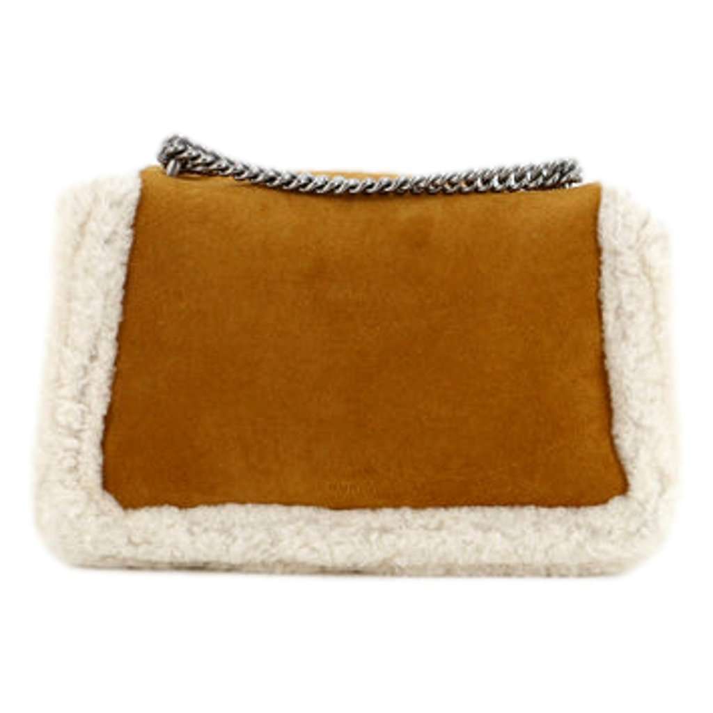 Gucci Gucci Dionysus Bag Suede with Shearling Medium Brown Suede Never worn - Inside View