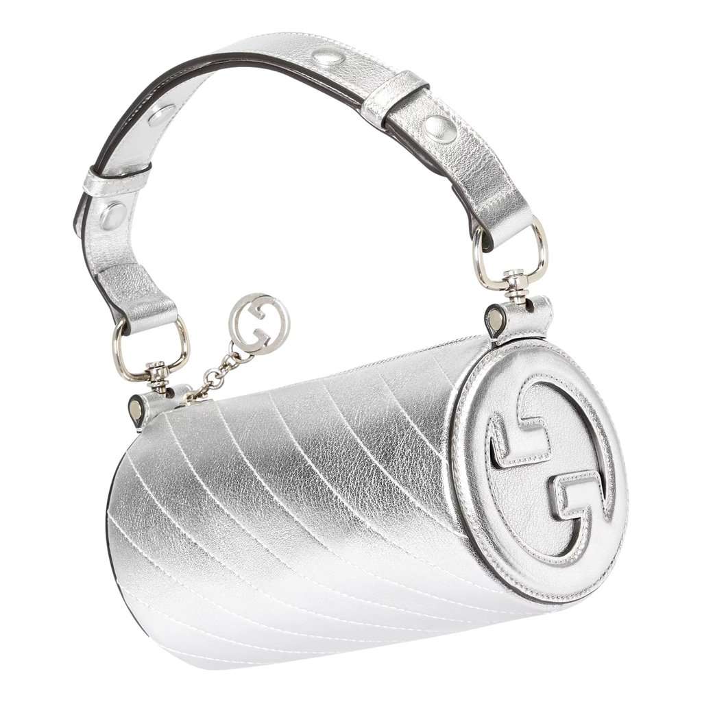 Gucci Gucci Blondie Mini Shoulder Bag in Metallic Silver Leather Silver Leather Never worn - Inside View