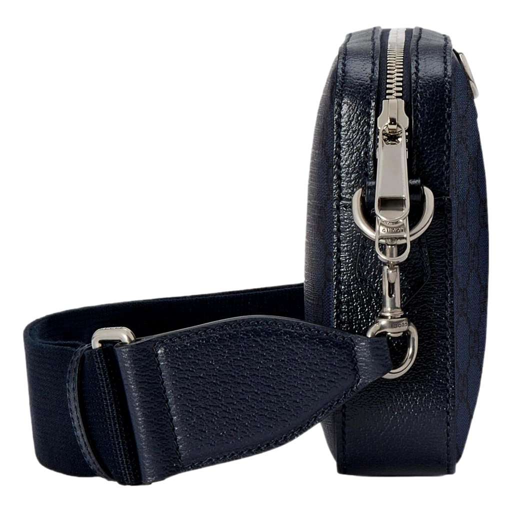 Gucci Gucci GG Supreme Canvas Ophidia Small Crossbody Bag in Navy Blue Blue Leather Never worn - Box View