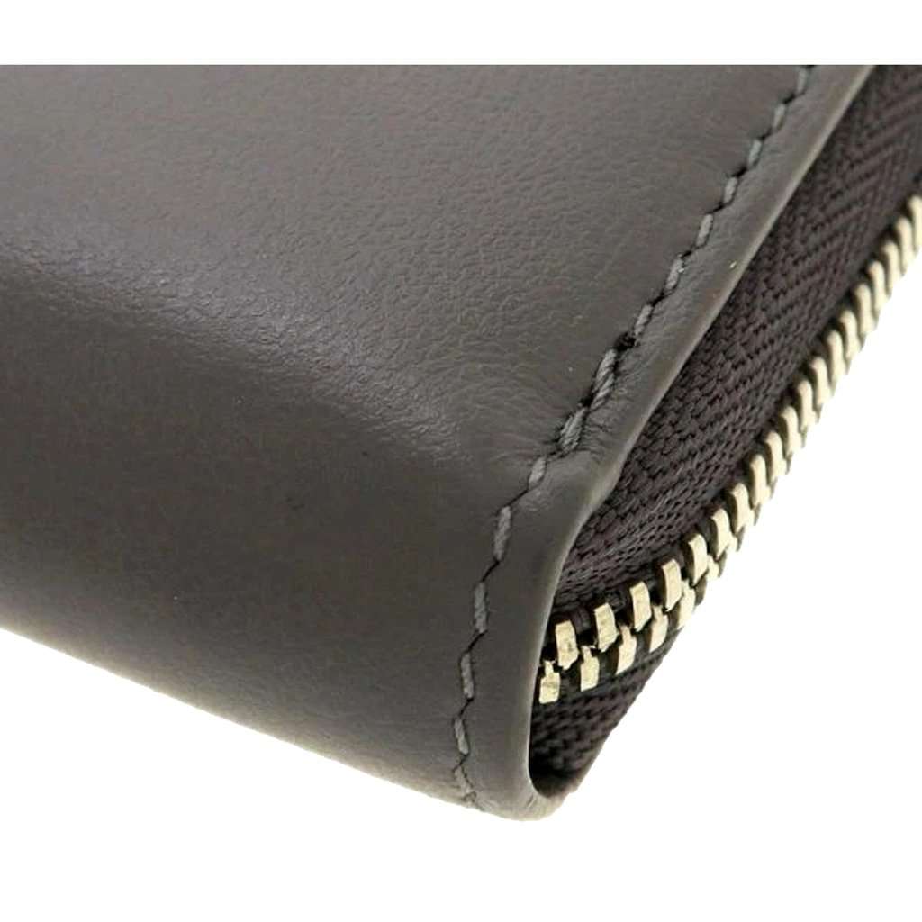 Balenciaga Balenciaga Smooth Calfskin Leather Zip Around Coin Case Wallet Gray Silver Hardware Green Leather Never worn - Inside View