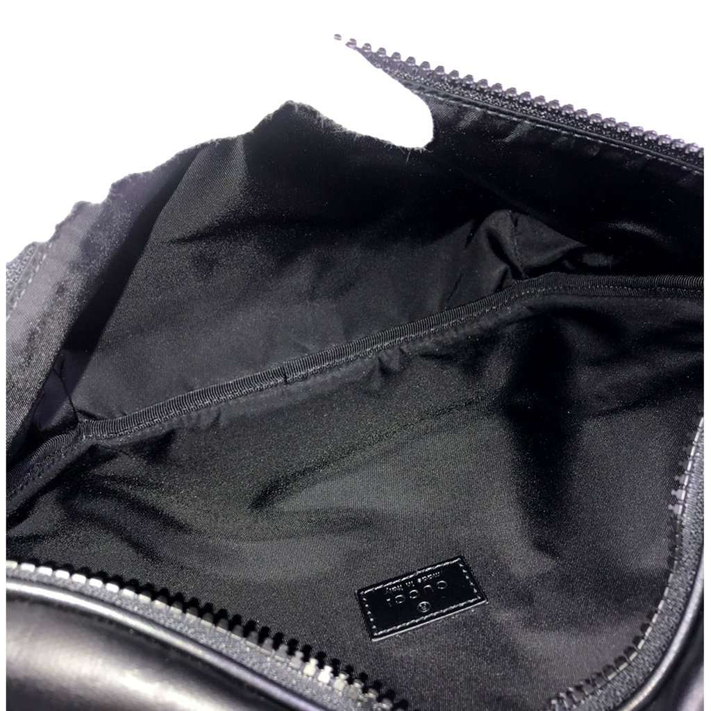 Gucci Gucci GG Crystal Canvas Black Tote Travel Shoulder Bag Black Canvas Never worn - Back View