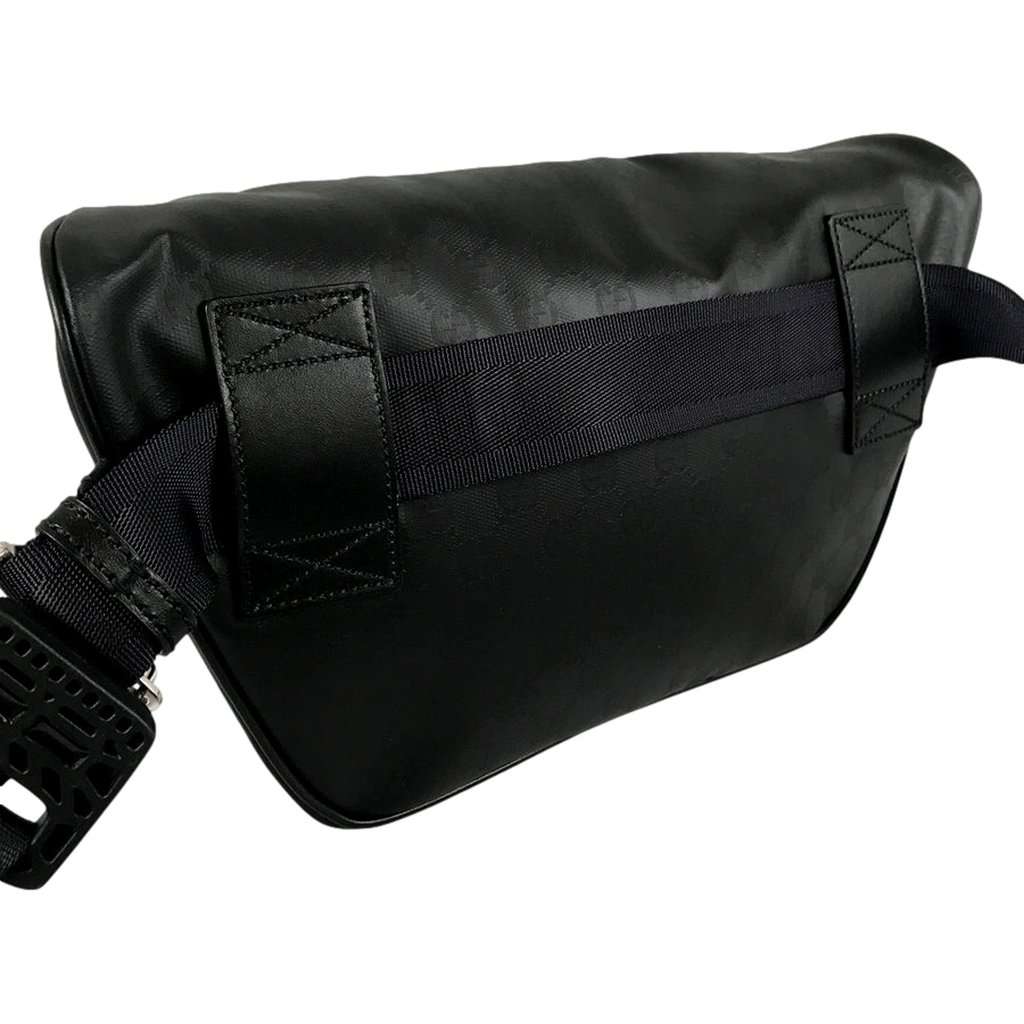 Gucci Gucci GG Crystal Canvas Black Tote Travel Shoulder Bag Black Canvas Never worn - Box View