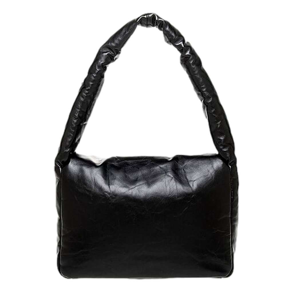 Balenciaga Balenciaga Monaco Soft Nappa Leather Shoulder Bag Black Gold Hardware Black Leather Never worn - Back View