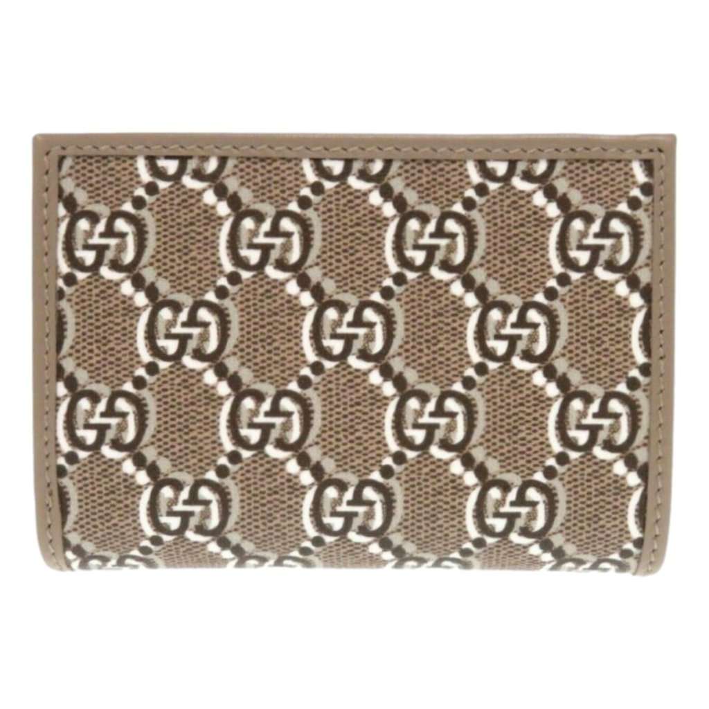 Gucci Gucci GG Shadow Brown Medium Bifold Wallet Brown Leather Never worn - Front View