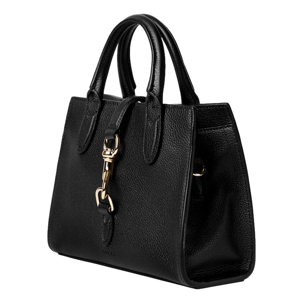 Gucci Gucci Jackie Small Tote Calfskin Leather Handbag Satchel Black Black Leather Never worn - Inside View