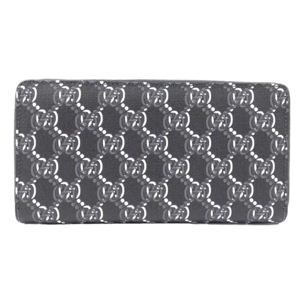 Gucci Gucci GG Shadow Black White Continental Zip Around Wallet Black Leather Never worn - Front View