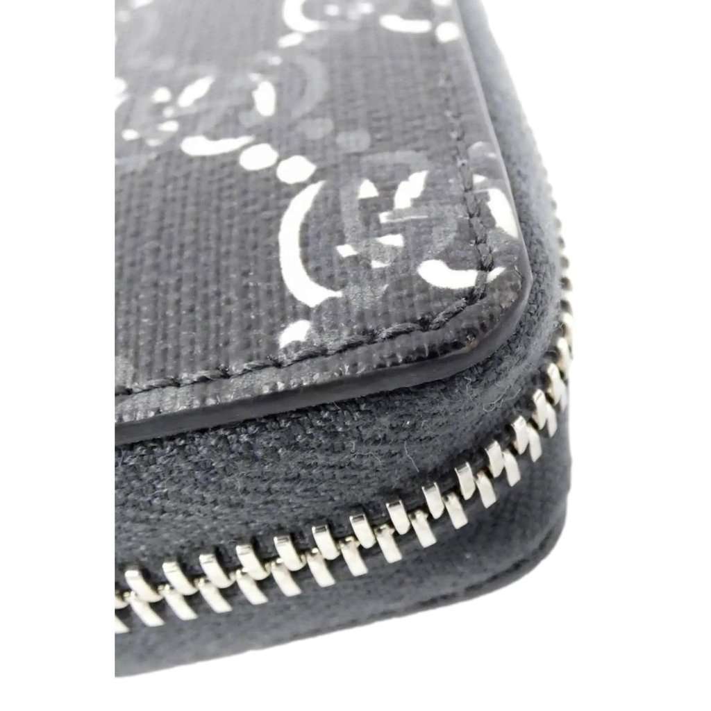 Gucci Gucci GG Shadow Black White Continental Zip Around Wallet Black Leather Never worn - Inside View
