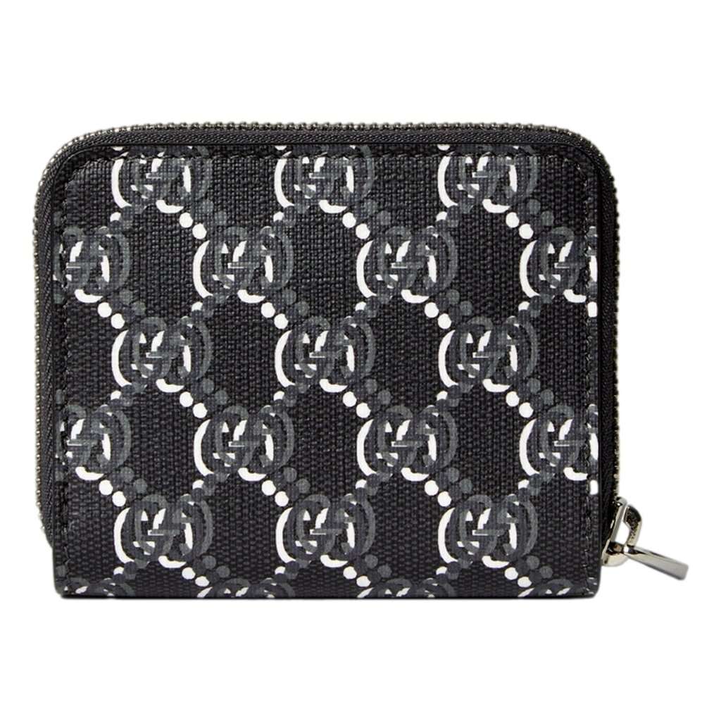 Gucci Gucci GG Shadow Black Canvas Zip Around Small Card Wallet Black Leather Never worn - Inside View