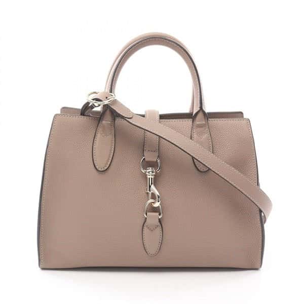 Gucci Gucci Jackie Medium Beige Calfskin Tote Bag Beige Leather Never worn - Front View