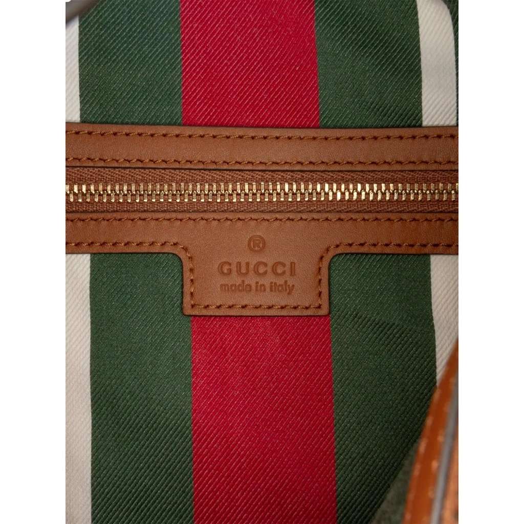 Gucci Gucci GG Supreme Emblem Medium Shoulder Bag Brown Beige Brown Canvas Never worn - Box View