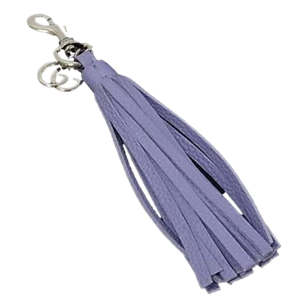Gucci Gucci Lilac Purple Leather Tassel Keychain Charm Purple Leather Never worn - Front View