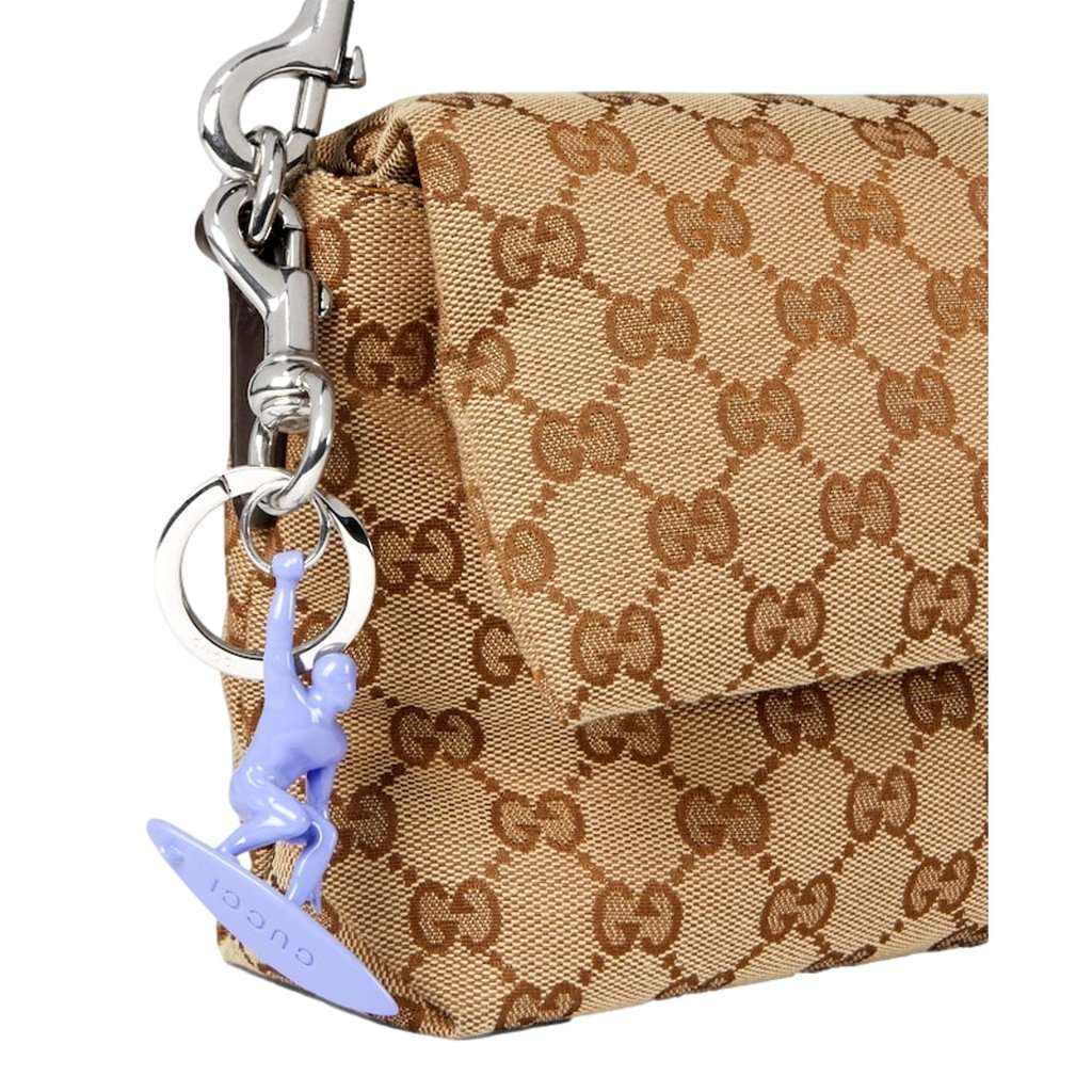 Gucci Gucci Engraved Surfer Keychain Charm Lilac Purple Purple Never worn - Inside View