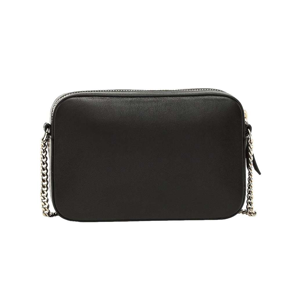 Jimmy Choo Jimmy Choo Balti Camera Crossbody Bag Black Embossed Leather Chain Strap Black Leather Never worn - Box View
