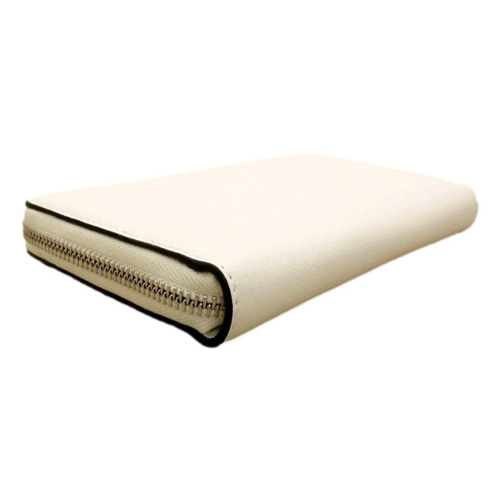 Jimmy Choo Jimmy Choo Bettina Milk White Leather Long Zip-Around Wallet White Leather Never worn - Model View