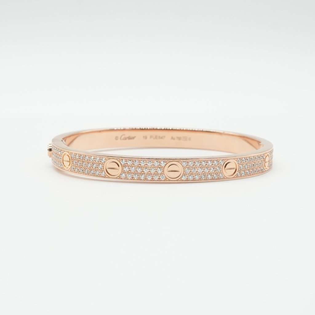 Cartier Love bracelet Gold Rose Gold Very good - Model View