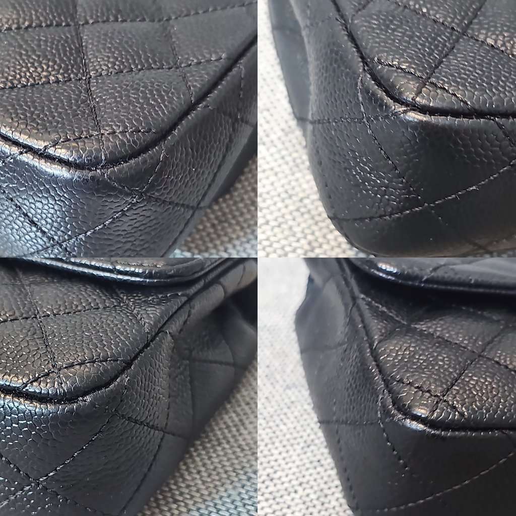 Chanel EAST WEST CAVIAR Black Leather Good condition - Model View