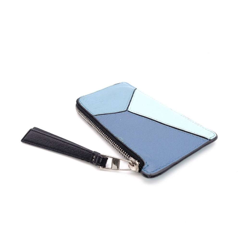 Loewe anagram coin case blue Blue Leather Very good condition - Inside View