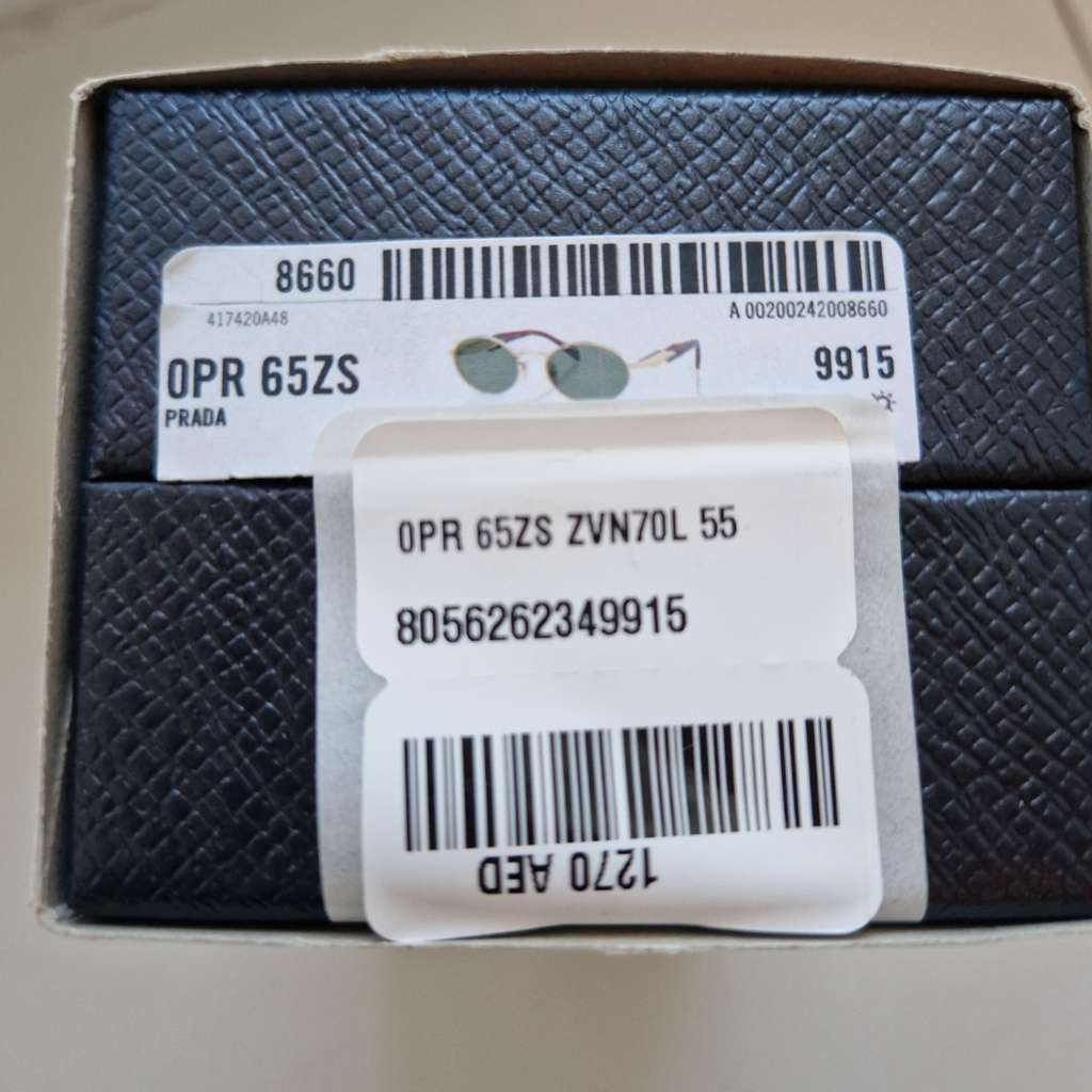 Prada Summer blue sunglasses Anthracite Very good condition - Box View