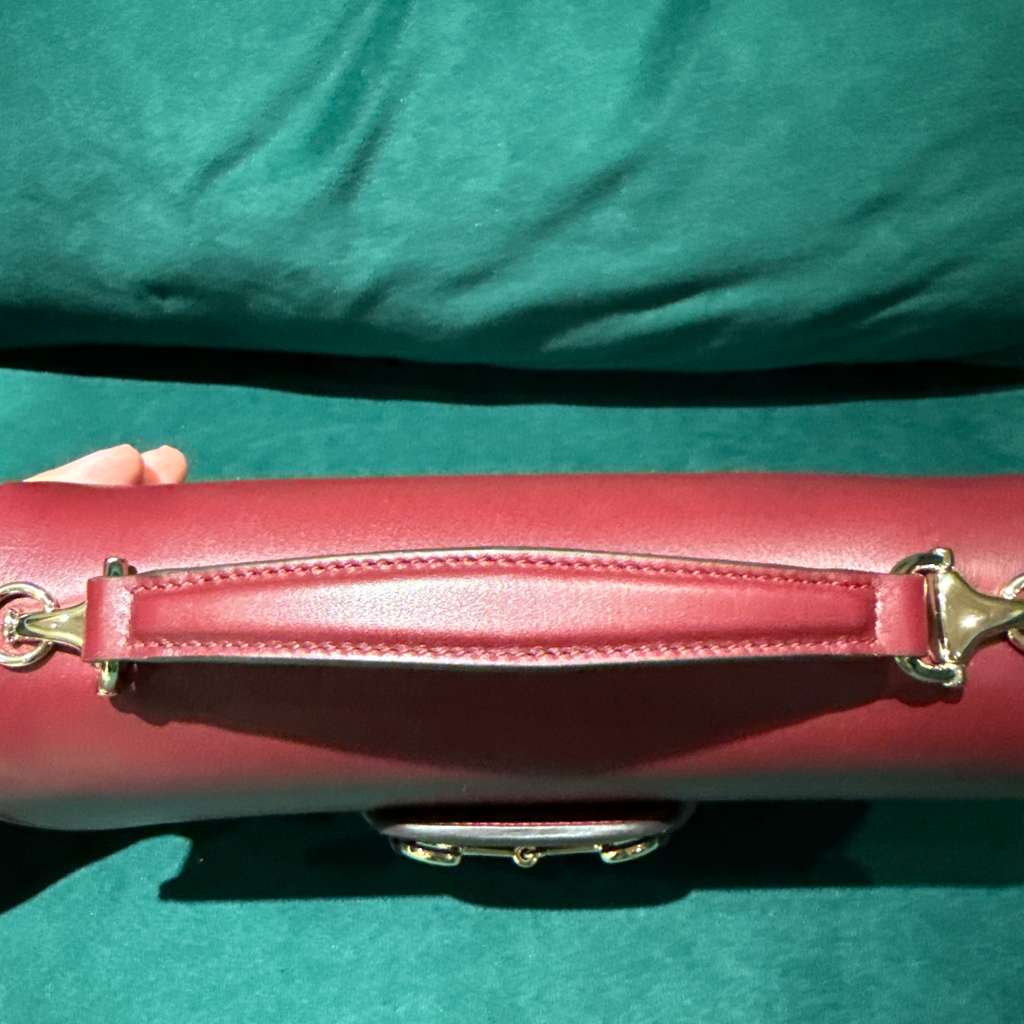 Gucci Horsebit 1955 rossoancora leather Burgundy Leather Never worn, with tag - Box View