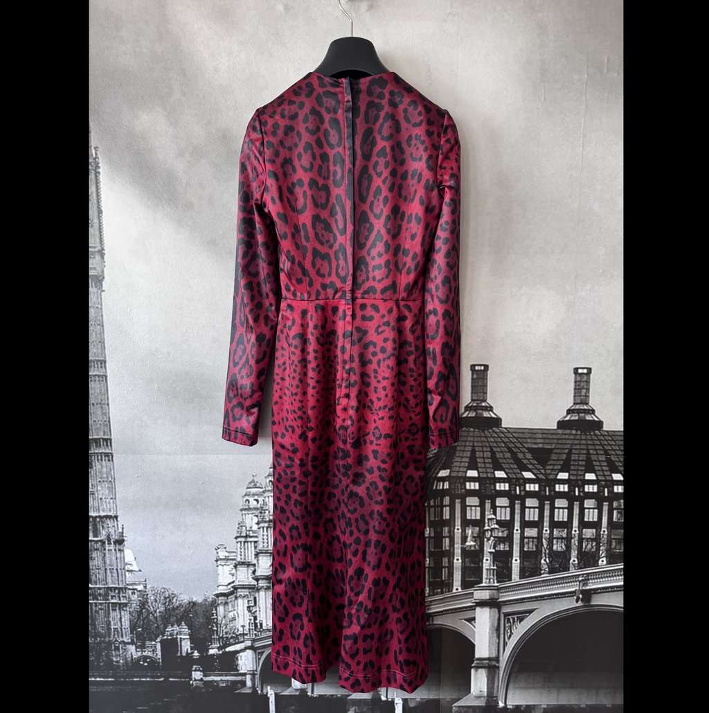 Dolce & Gabbana Stunning Dress Red Silk Never worn, with tag - Back View