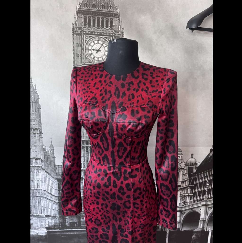 Dolce & Gabbana Stunning Dress Red Silk Never worn, with tag - Inside View