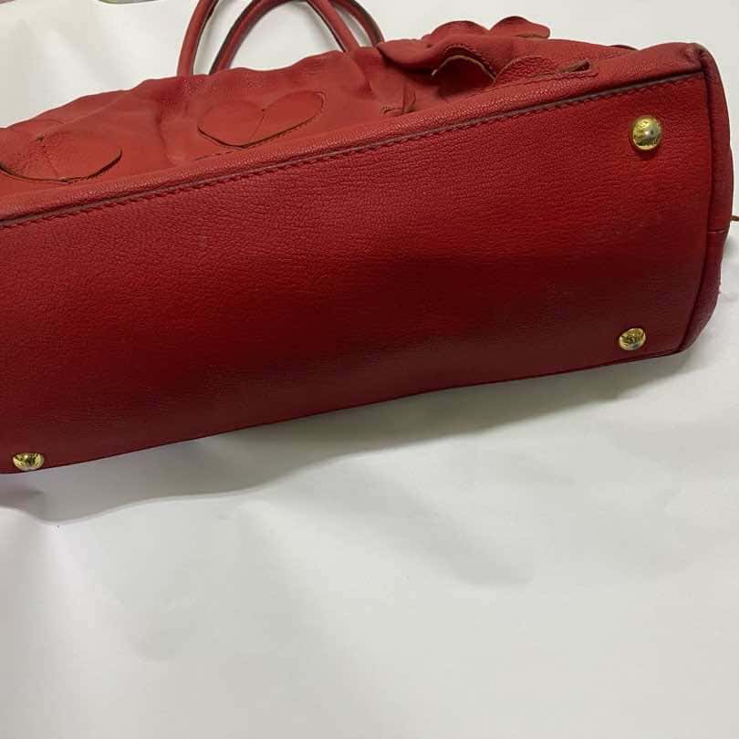 Dolce & Gabbana Heart Bag Burgundy Leather Fair condition - Model View