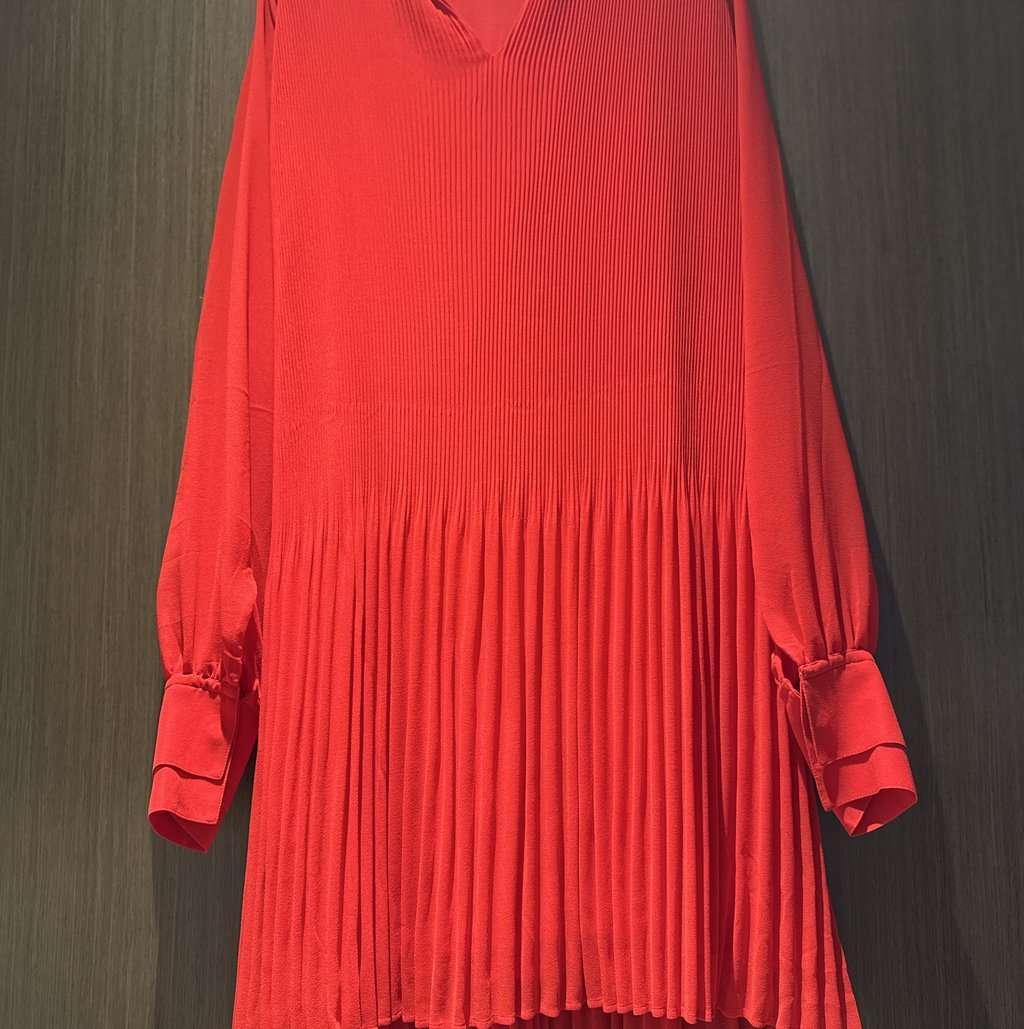 Boss Dress Red Viscose Never worn - Back View