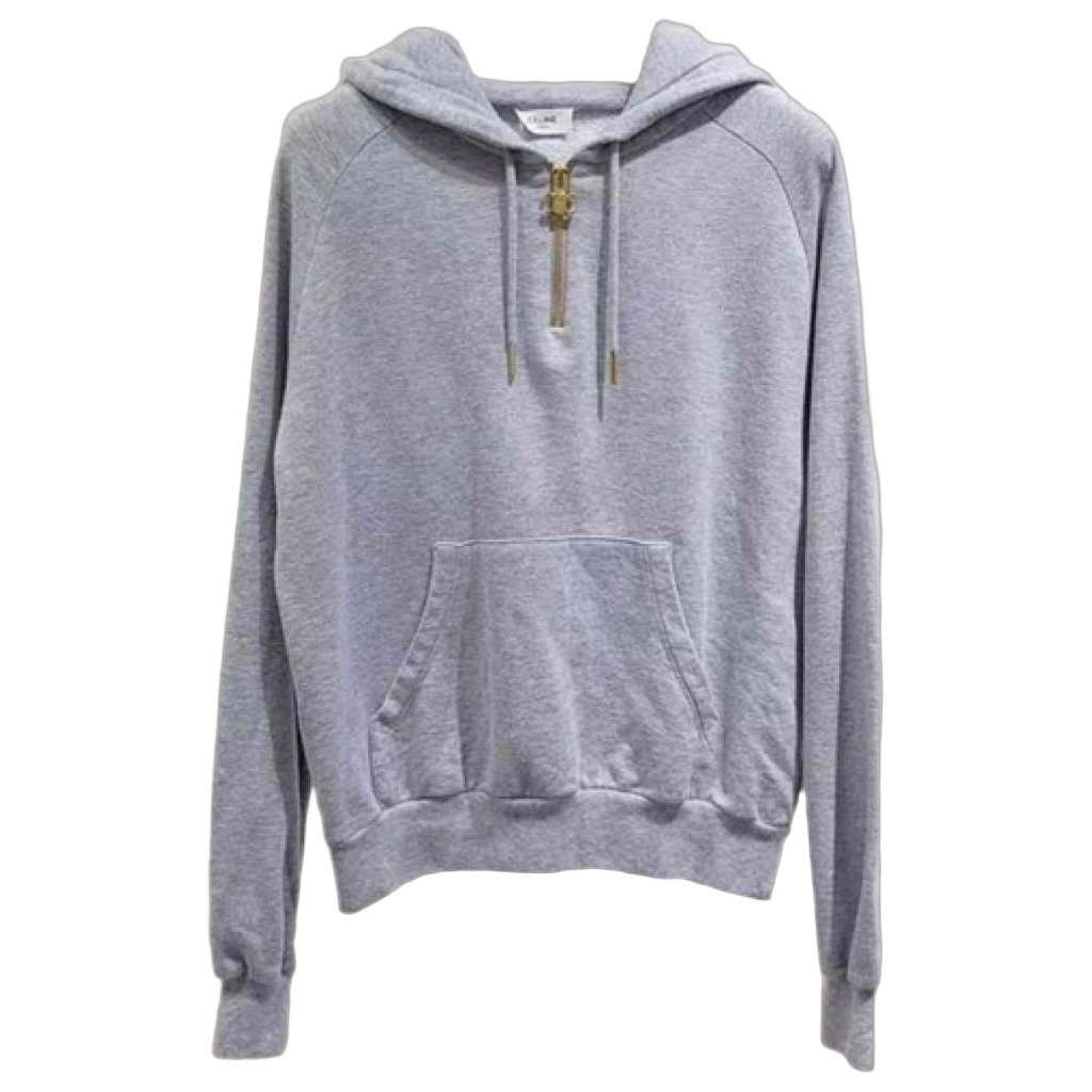 Celine Grey Cotton Knitwear Grey Cotton Very good - Front View