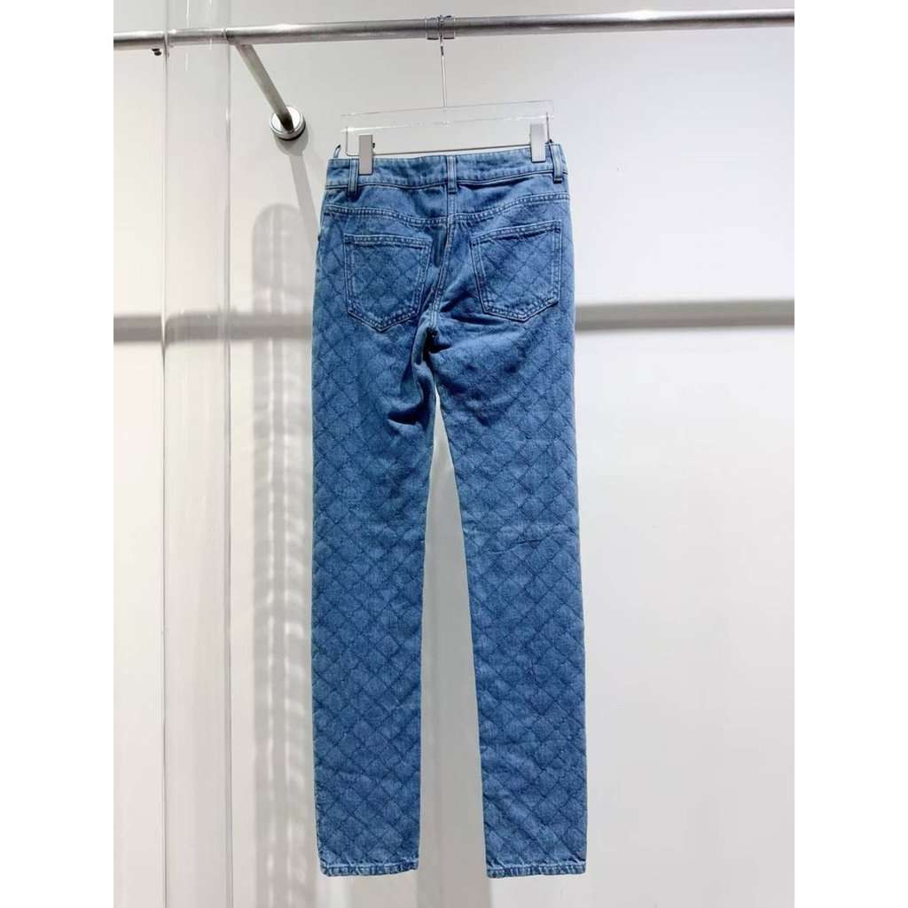 Chanel Blue Cotton Jeans Blue Cotton Very good - Box View