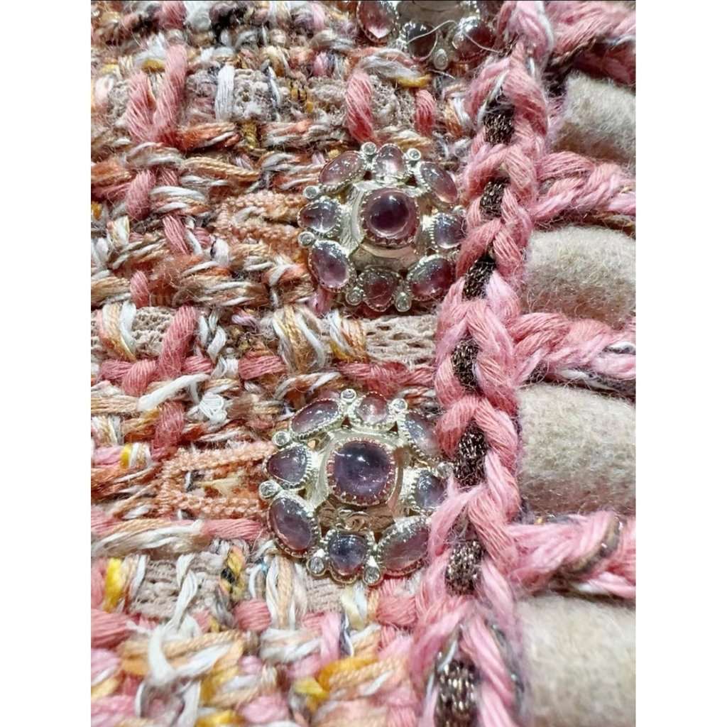 Chanel Tweed Dress MultiColor Tweed Very good - Back View