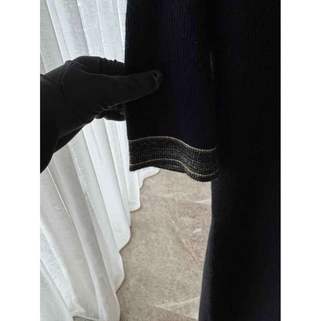 Chanel Black Cashmere Dress Black Cashmere Very good - Inside View