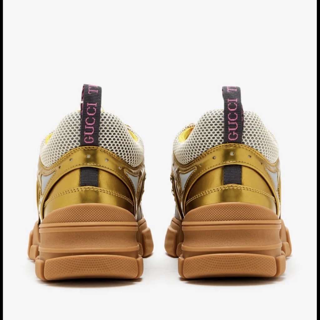 Gucci Flashtrek Gold Never worn, with tag - Inside View