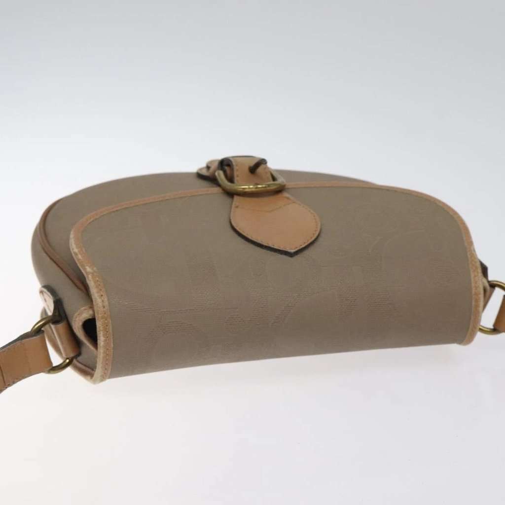 Christian Dior Shoulder Bag Beige Canvas Good condition - Box View