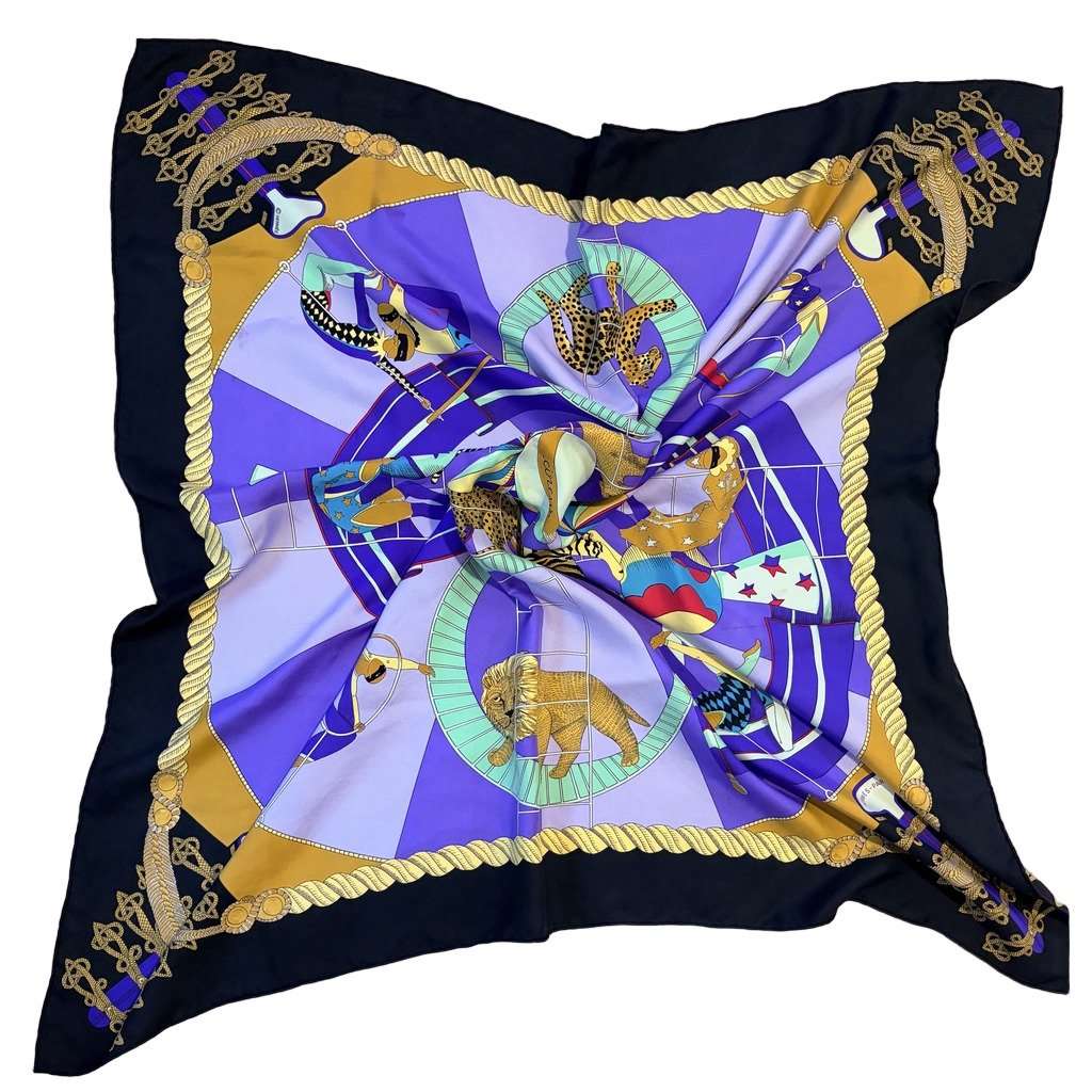 Hermès CIrcus 90cm Silk Scarf MultiColor Silk Very good condition - Front View