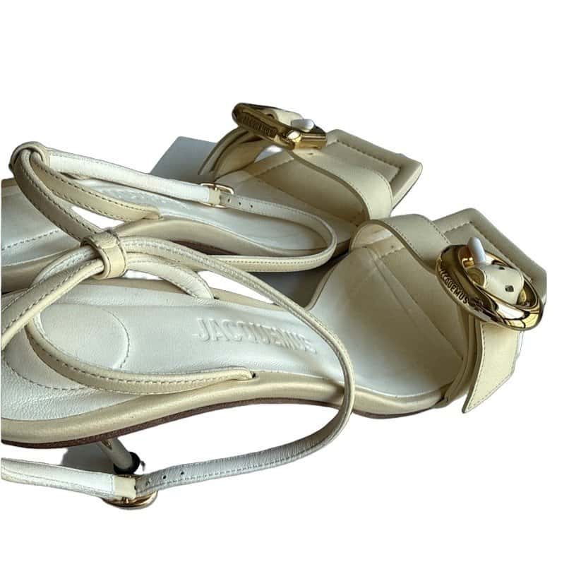 Jacquemus Sandales Regalo 100 Beige Good - Front View