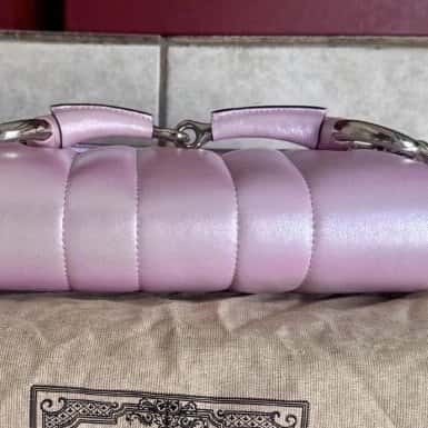 Gucci 1955 Horsebit Pink Leather Never worn, with tag - Inside View
