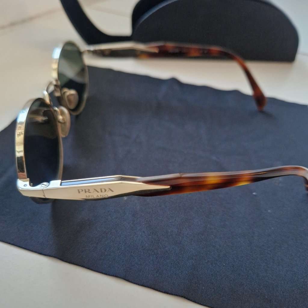 Prada Summer blue sunglasses Anthracite Very good condition - Back View
