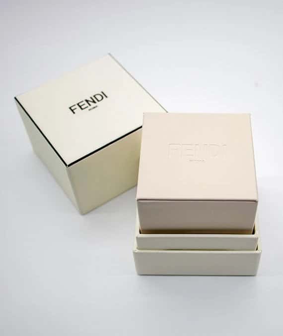 Fendi Gold Ring with Diamonds Gold Gold Very good - Inside View