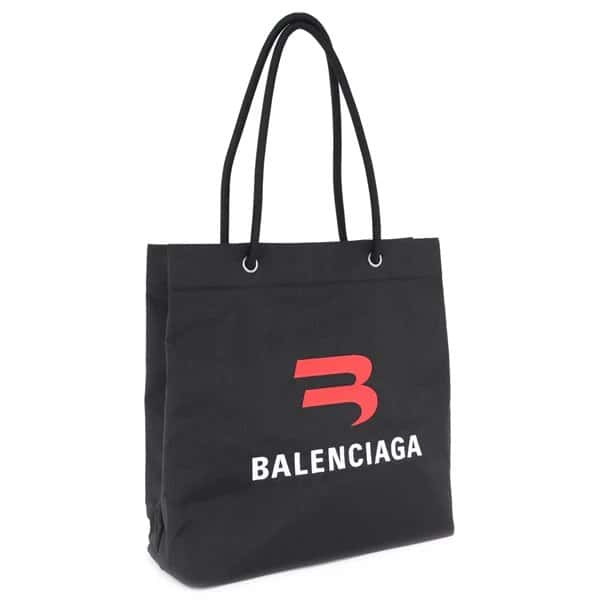 Balenciaga Black Explorer Logo Small Embroidered Tote Bag Black Very good - Inside View