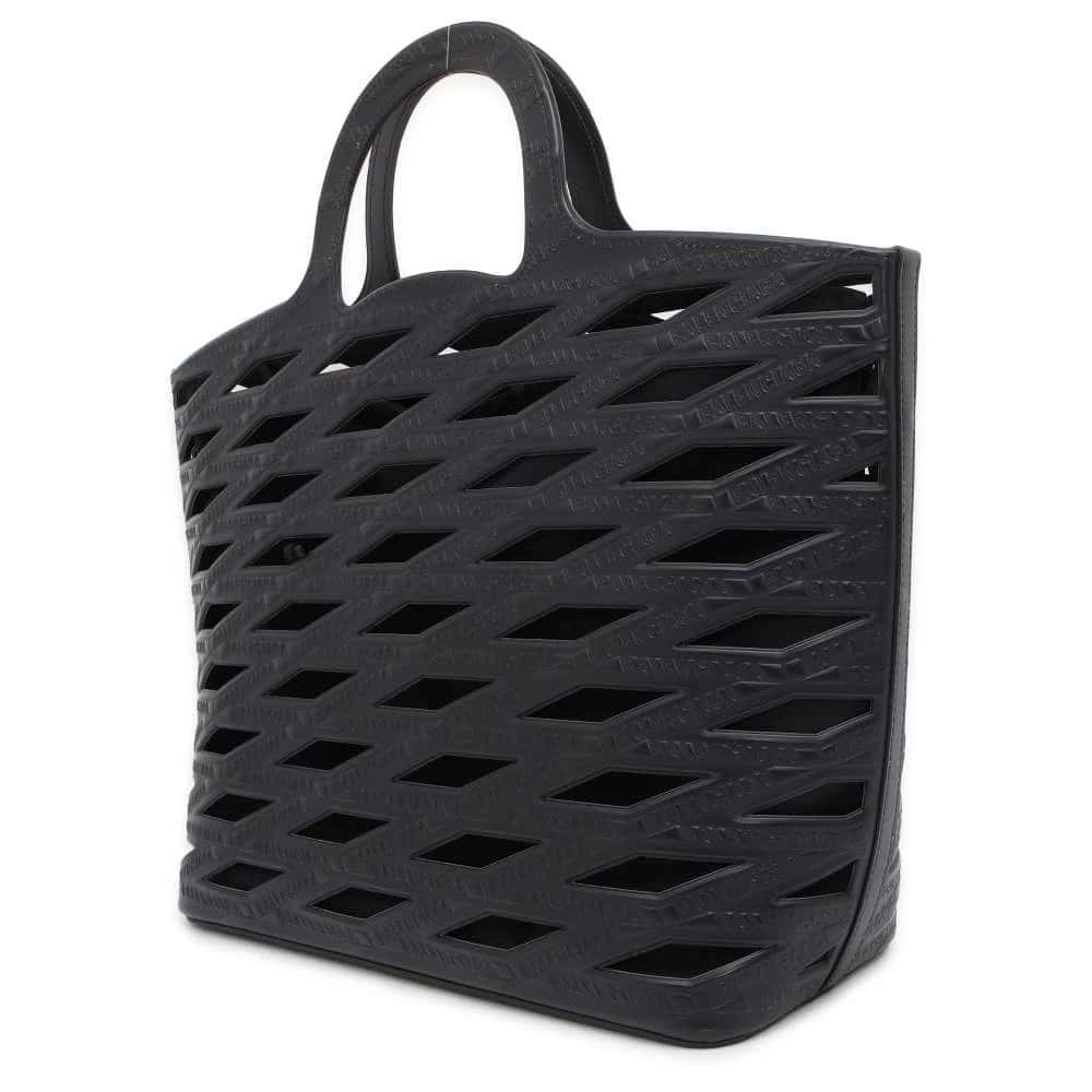 Balenciaga Black Neo Basket 2WAY Tote Bag Black Leather Very good - Back View