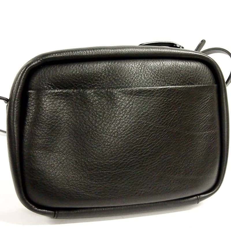 Balenciaga Size S Black Calfskin Leather logo Everyday Camera Bag Black Leather Very good - Inside View