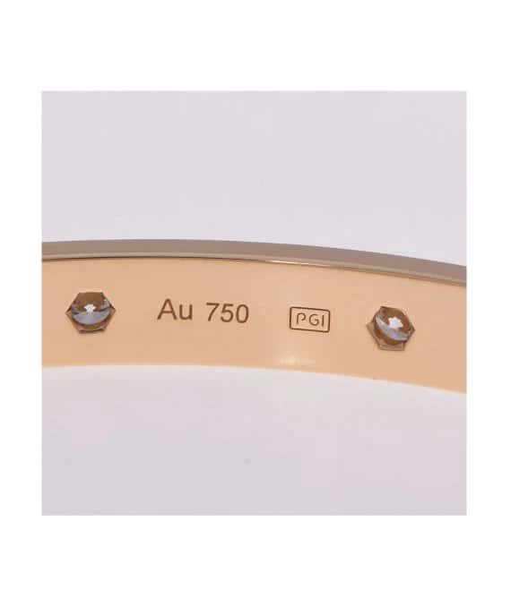 Cartier Diamond Encrusted Size 18 Love Bracelet in 18k Yellow Gold Yellow Gold Very good - Box View