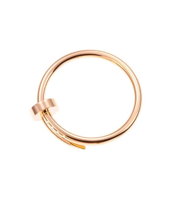 Cartier Just Un Clou Size 15 Ring In 18k Pink Gold Pink Gold Never worn - Model View