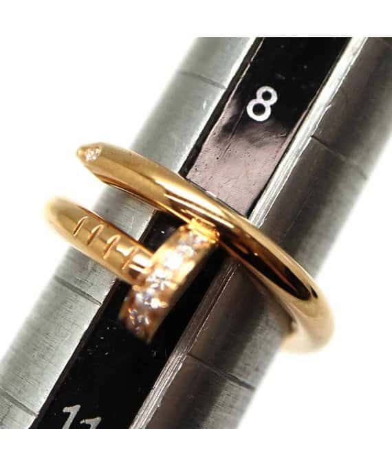 Cartier Juste Un Clou ring K18PG Rose Gold Diamond Ring Gold Gold Very good - Model View